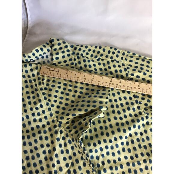 Target Brand Mens Summer Button down short Sleeve Shirt Sz. XL NWT Yellow/Green - Picture 9 of 11